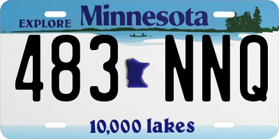 MN license plate 483NNQ