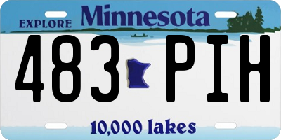 MN license plate 483PIH