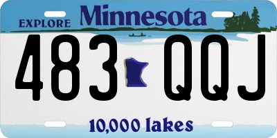 MN license plate 483QQJ