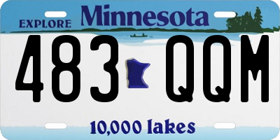 MN license plate 483QQM