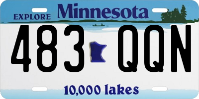 MN license plate 483QQN