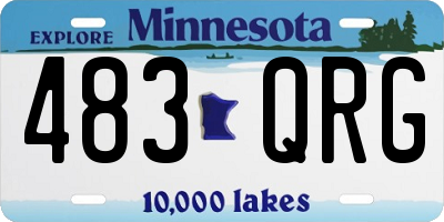 MN license plate 483QRG