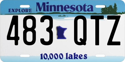 MN license plate 483QTZ