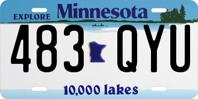 MN license plate 483QYU