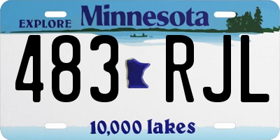 MN license plate 483RJL