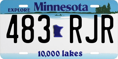 MN license plate 483RJR