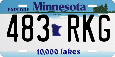 MN license plate 483RKG