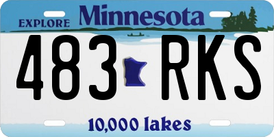 MN license plate 483RKS