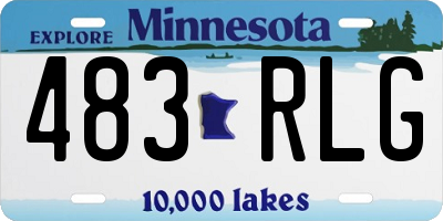 MN license plate 483RLG