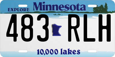 MN license plate 483RLH
