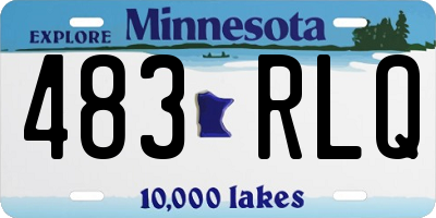 MN license plate 483RLQ