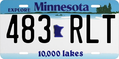 MN license plate 483RLT