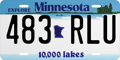MN license plate 483RLU