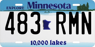 MN license plate 483RMN