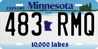 MN license plate 483RMQ