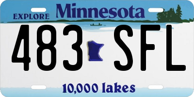 MN license plate 483SFL