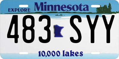 MN license plate 483SYY