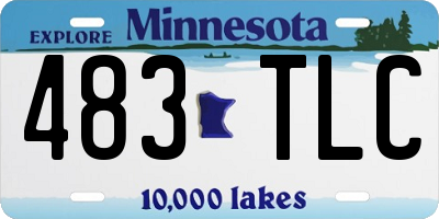 MN license plate 483TLC
