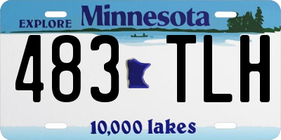 MN license plate 483TLH