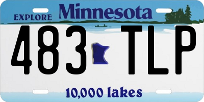 MN license plate 483TLP