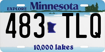 MN license plate 483TLQ