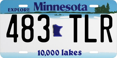 MN license plate 483TLR