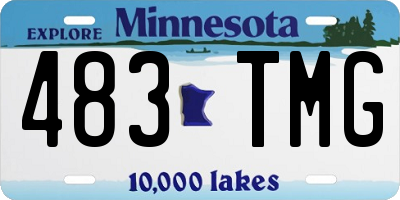 MN license plate 483TMG