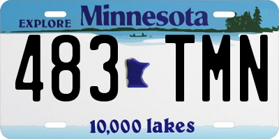 MN license plate 483TMN