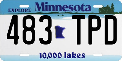 MN license plate 483TPD