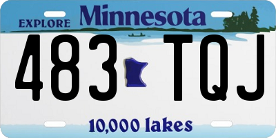 MN license plate 483TQJ