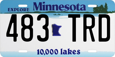 MN license plate 483TRD