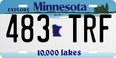 MN license plate 483TRF