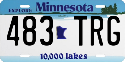 MN license plate 483TRG