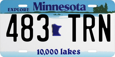 MN license plate 483TRN
