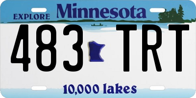 MN license plate 483TRT