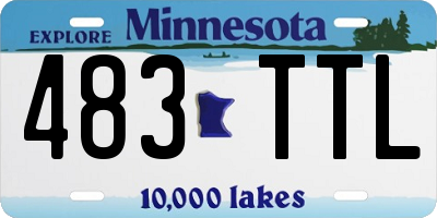 MN license plate 483TTL