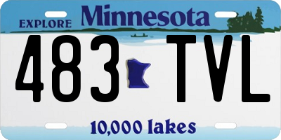 MN license plate 483TVL