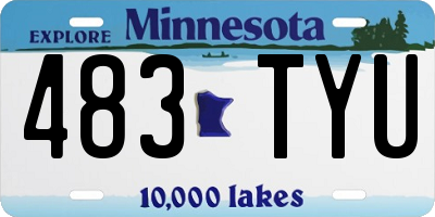 MN license plate 483TYU