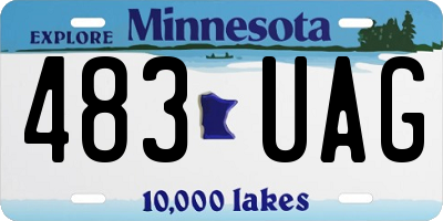 MN license plate 483UAG