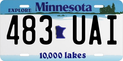 MN license plate 483UAI