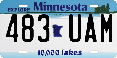 MN license plate 483UAM