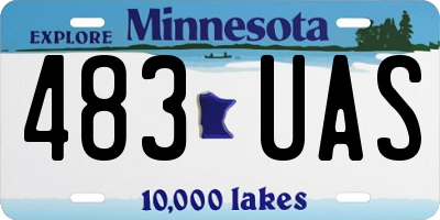 MN license plate 483UAS