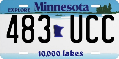 MN license plate 483UCC