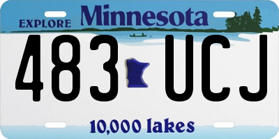 MN license plate 483UCJ