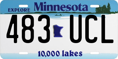 MN license plate 483UCL