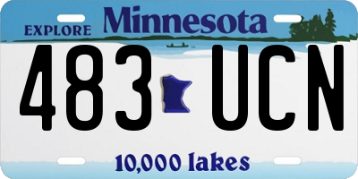 MN license plate 483UCN