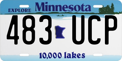 MN license plate 483UCP