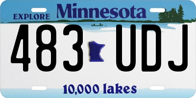 MN license plate 483UDJ