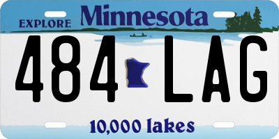 MN license plate 484LAG