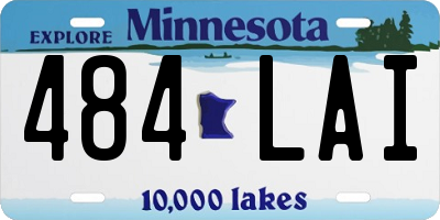 MN license plate 484LAI